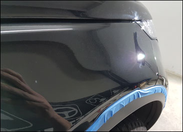 Resultaat na de polijst behandeling van uw auto door Stoomreiniging Brabant